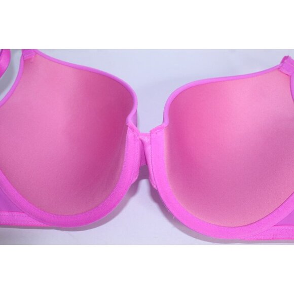 Pink By Victoria's Secret 34 D Pink Solid Push Up Lightly Padded Unwired NWT - Picture 11 of 15
